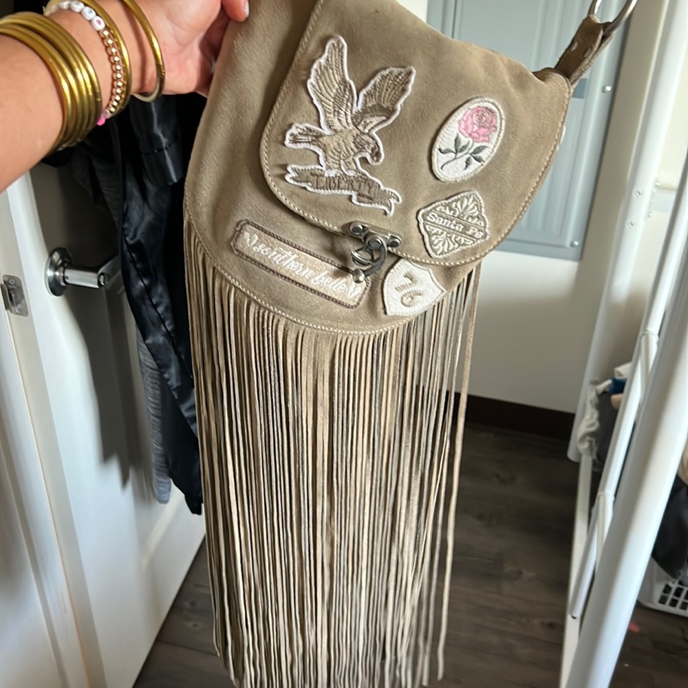 Spell & the Gypsy Suede Tassel Cross Body Bag✨ NWOT (new. never word and clean)